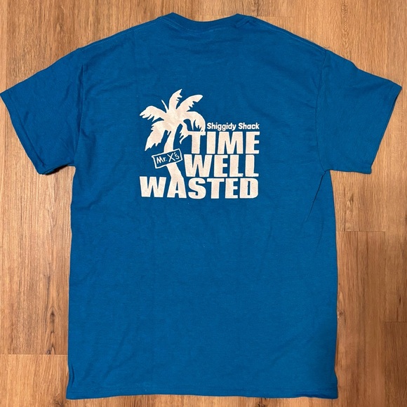 Gildan Other - Mr. X’s Shiggidy Shack Blue Time Well Wasted Palm Beach Bar T Shirt Size M